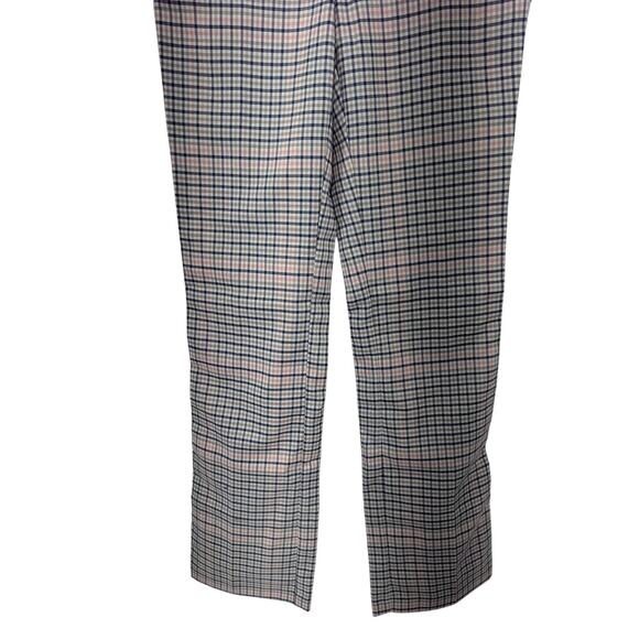 NWT! NEW YORK & CO! BLACK, WHITE, TAN & PEACH PLAID STRAIGHT LEG TROUSERS! SZ 0 - Picture 4 of 11